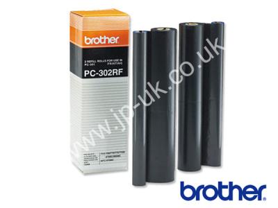 Genuine Brother PC302RF Fax Refill Rolls (Pack of 2) to fit Brother Inkjet Fax