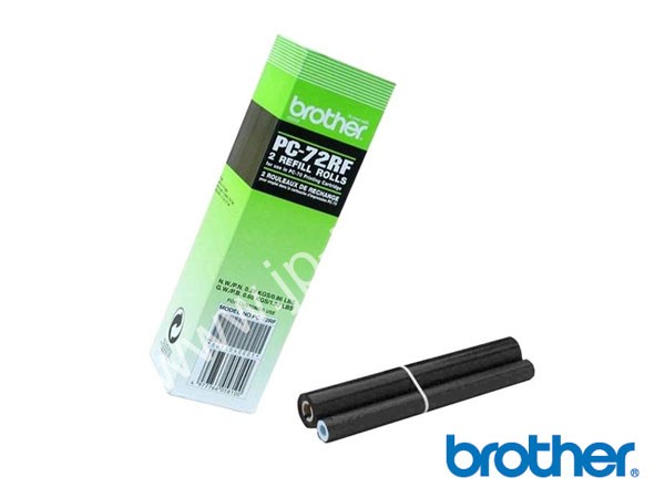 Genuine Brother PC72RF Fax Refill Rolls (Pack of 2) to fit Fax-T96 Inkjet Fax