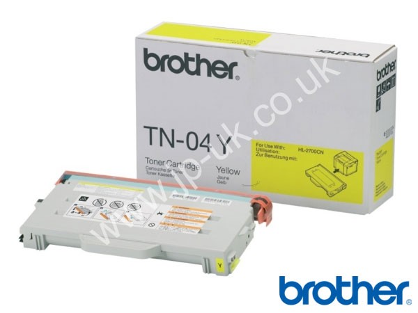 Genuine Brother TN04Y Yellow Toner Cartridge to fit Toner Cartridges Colour Laser Printer