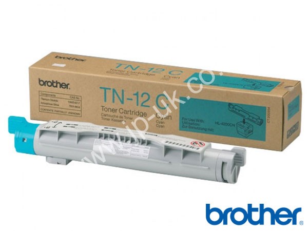 Genuine Brother TN12C Cyan Toner to fit Brother Colour Laser Printer