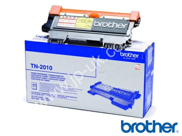 Genuine Brother TN2010 Black Toner Cartridge to fit DCP-7055 Mono Laser Printer