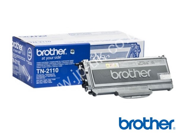Genuine Brother TN2110 Black Toner Cartridge to fit DCP-7030 Mono Laser Printer