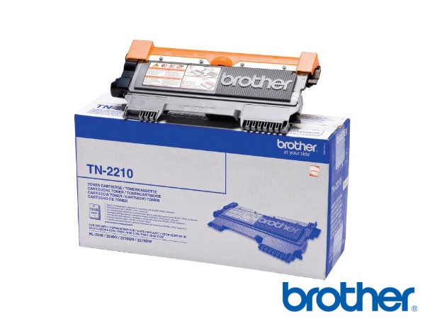 Genuine Brother TN2210 Black Toner Cartridge to fit Mono Laser Fax Machines Mono Laser Printer