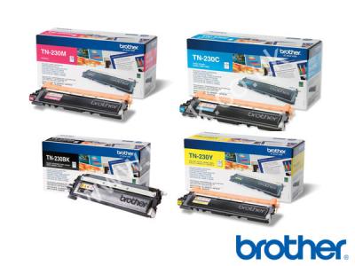 Genuine Brother TN-230 C/M/Y/K Toner Cartridge Bundle to fit Brother Colour Laser Printer