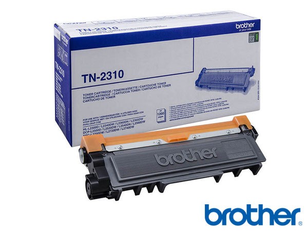 Genuine Brother TN2310 Black Toner Cartridge to fit Toner Cartridges Mono Laser Printer
