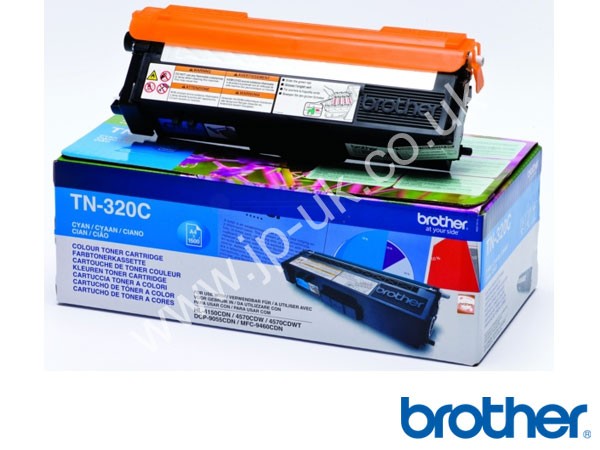 Genuine Brother TN320C Cyan Toner Cartridge to fit Colour Laser Multifunction Printers Colour Laser Printer