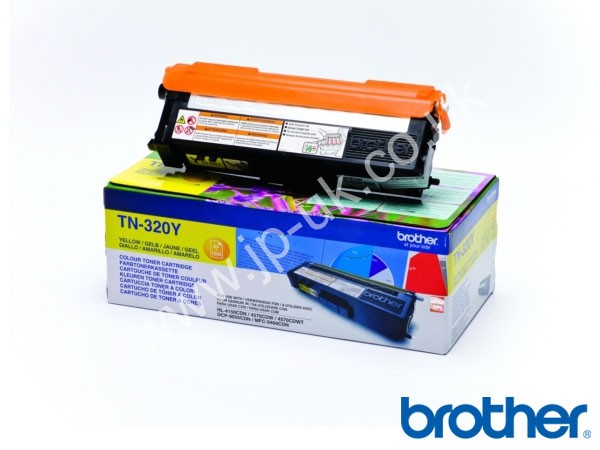 Genuine Brother TN320Y Yellow Toner Cartridge to fit HL-4140CN Colour Laser Printer