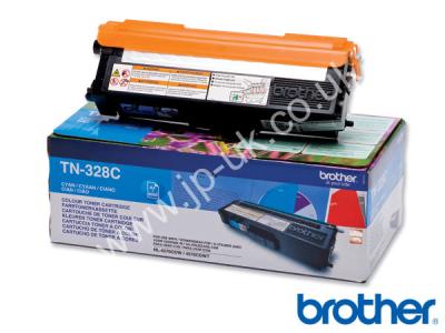 Genuine Brother TN328C Extra Hi-Cap Cyan Toner Cartridge to fit Brother Colour Laser Printer