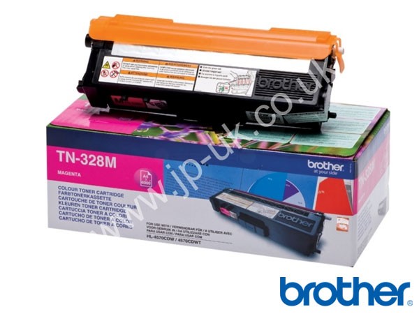 Genuine Brother TN328M Extra Hi-Cap Magenta Toner Cartridge to fit Colour Laser Multifunction Printers Colour Laser Printer