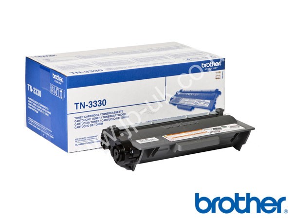 Genuine Brother TN3330 Black Toner Cartridge to fit Mono Laser Printers Mono Laser Printer