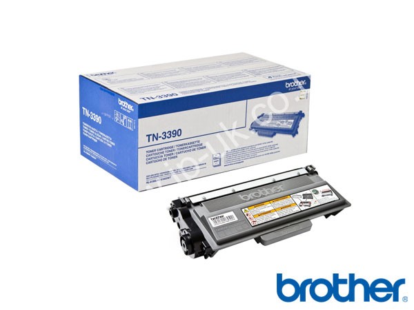 Genuine Brother TN3390 Extra Hi-Cap Black Toner to fit Mono Laser Multifunction Printers Mono Laser Printer