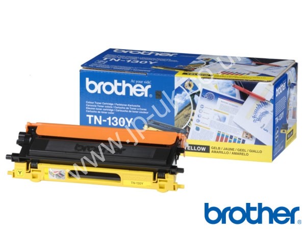 Genuine Brother TN130Y Yellow Toner Cartridge to fit HL-4070CDW Colour Laser Printer