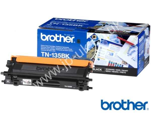 Genuine Brother TN135BK Hi-Cap Black Toner Cartridge to fit HL-4050CDN Colour Laser Printer