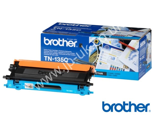 Genuine Brother TN135C Hi-Cap Cyan Toner Cartridge to fit HL-4050CDNLT Colour Laser Printer