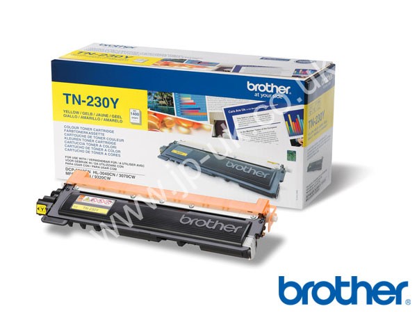 Genuine Brother TN230Y Yellow Toner Cartridge to fit HL-3070CN Colour Laser Printer