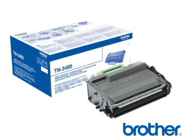 Genuine Brother TN3480 Hi-Cap Black Toner to fit MFC-L5700DN Mono Laser Printer