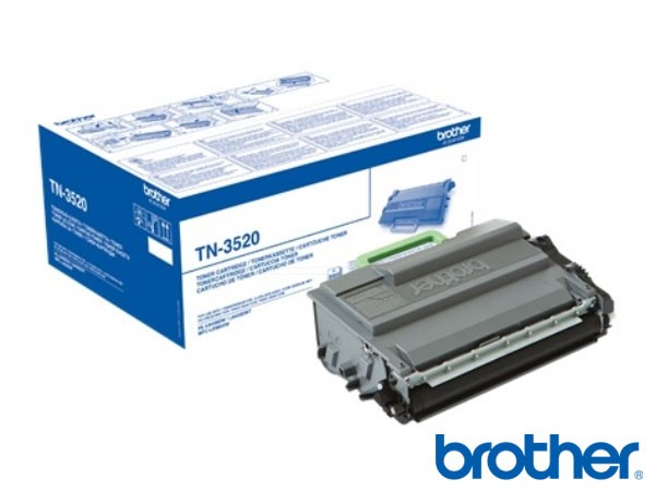 Genuine Brother TN3520 Ultra Hi-Cap Black Toner to fit Toner Cartridges Mono Laser Printer