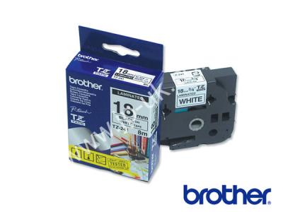 Genuine Brother TZ-241 18mm Black on White Labelling Tape to fit Brother Label Printer