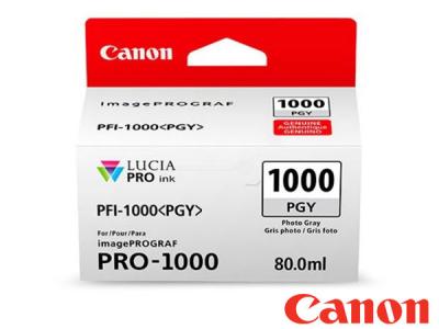 Genuine Canon PFI-1000PGY / 0553C001AA Photo Grey Lucia Ink to fit Canon Inkjet Printer