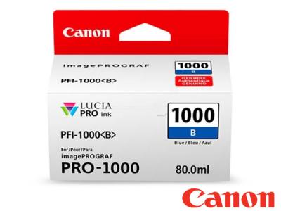 Genuine Canon PFI-1000B / 0555C001AA Blue Lucia Ink to fit Canon Inkjet Printer