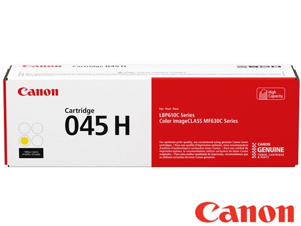 Genuine Canon 1243C002 / 045H Hi-Cap Yellow Toner Cartridge to fit Colour Laser Printer Colour Laser Printer