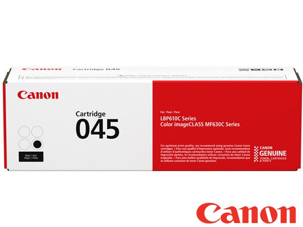 Genuine Canon 1242C002 / 045 Black Toner Cartridge to fit i-SENSYS LBP-610 Colour Laser Printer