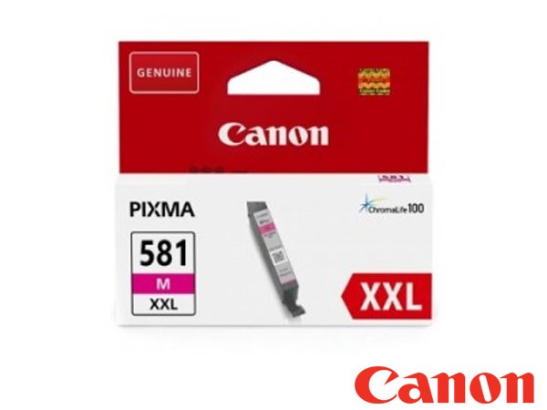 Genuine Canon 1996C001  / CLI-581M XXL Extra High Yield Magenta Ink Cartridge to fit Ink Cartridges Colour Laser Printer