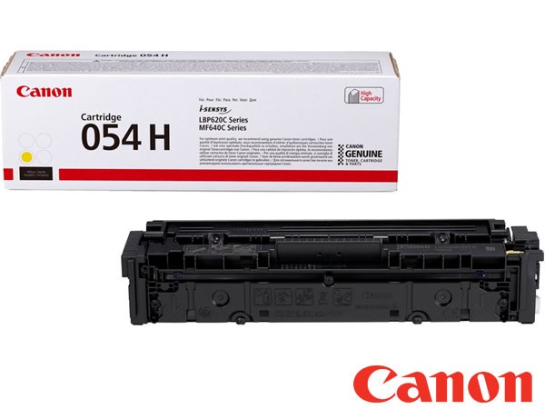 Genuine Canon 3025C002 / 054 H Hi-Cap Yellow Toner Cartridge to fit Toner Cartridges Colour Laser Printer