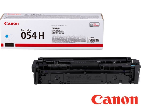 Genuine Canon 3027C002 / 054 H Hi-Cap Cyan Toner Cartridge to fit i-SENSYS LBP623Cdw Colour Laser Printer