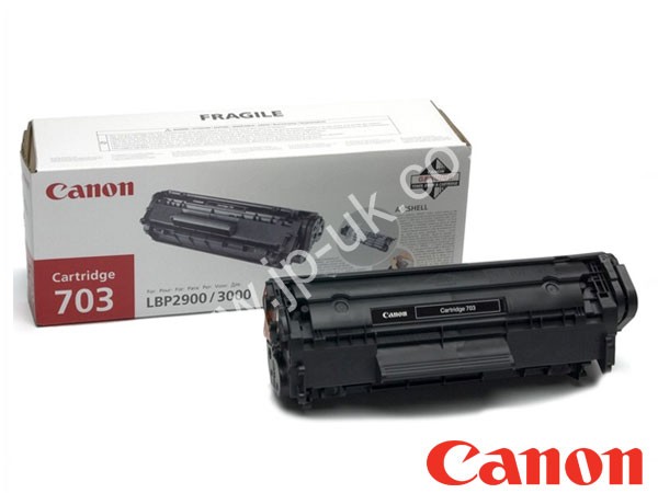 Genuine Canon 703 / 7616A005AA Black Toner Cartridge to fit LaserShot LBP-2900 Mono Laser Printer