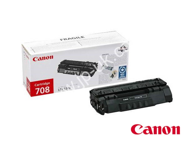 Genuine Canon 708 / 0266B002AA Black Toner Cartridge to fit i-SENSYS LBP-3360 Mono Laser Printer