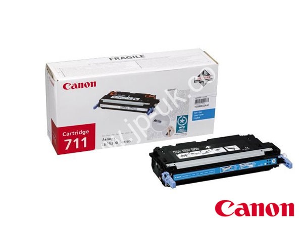 Genuine Canon 711C / 1659B002AA Cyan Toner Cartridge to fit Colour Laser Printer Colour Laser Printer
