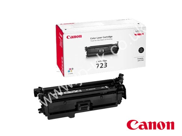 Genuine Canon 723BK / 2644B002AA Black Toner Cartridge to fit i-SENSYS LBP-7750CDN Colour Laser Printer