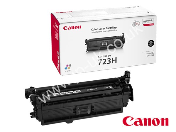 Genuine Canon 723HBK / 2645B002AA Hi-Cap Black Toner Cartridge to fit Colour Laser Printer Colour Laser Printer