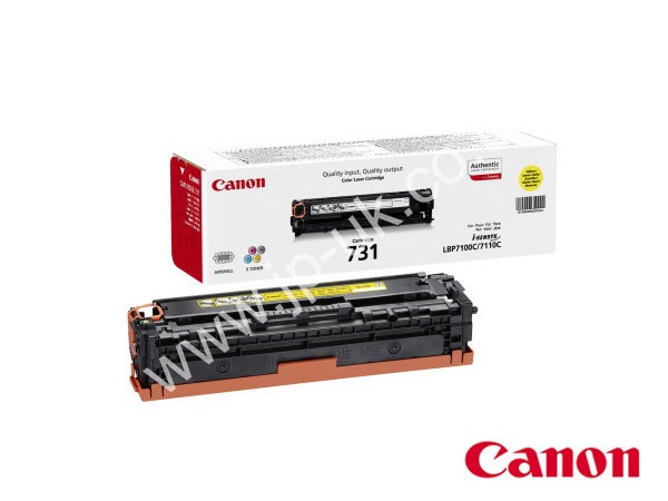 Genuine Canon 731Y / 6269B002 Yellow Toner Cartridge to fit Colour Laser Printer Colour Laser Printer