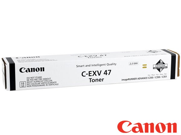 Genuine Canon 8516B002 / C-EXV47 Black Toner Cartridge to fit IR-C350i Colour Laser Printer