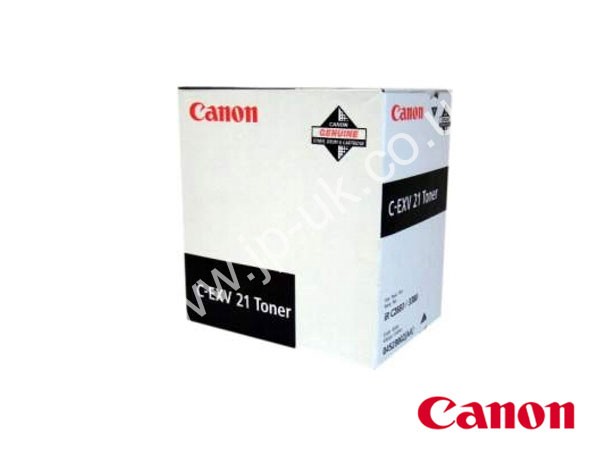 Genuine Canon C-EXV-21-BK / 0452B002AA Black Toner Cartridge to fit IR-C3080i Colour Laser Copier