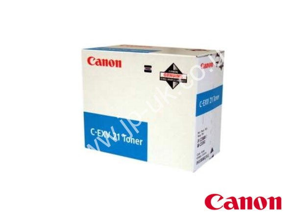 Genuine Canon C-EXV-21-C / 0453B002AA Cyan Toner Cartridge to fit Colour Laser Photocopier Colour Laser Copier