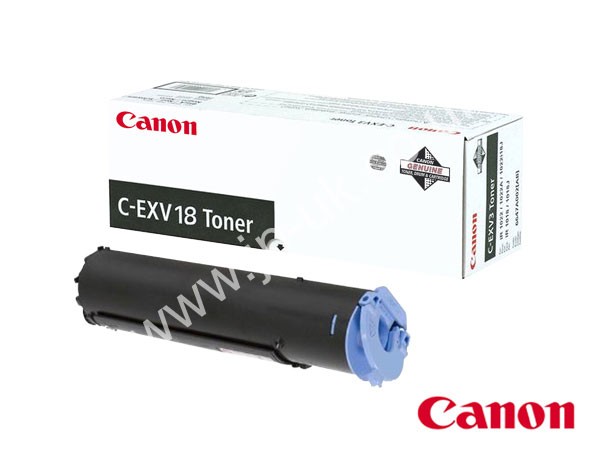 Genuine Canon C-EXV18 / 0386B002AA Black Toner Cartridge to fit Mono Laser Photocopier Mono Laser Copier
