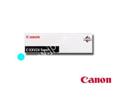 Genuine Canon C-EXV24-C / 2448B002AA Cyan Toner Cartridge to fit Canon Colour Laser Copier