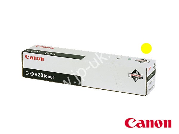 Genuine Canon C-EXV28-Y / 2801B002AB Yellow Toner Cartridge to fit Colour Laser Photocopier Colour Laser Copier