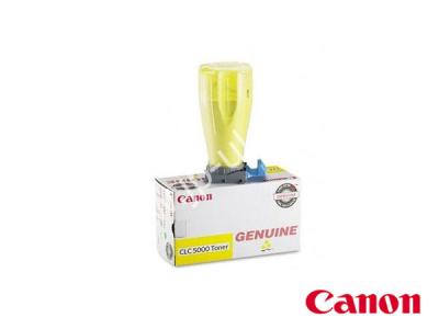 Genuine Canon CLC5000Y / 6604A002AA Yellow Toner Cartridge to fit Canon Colour Laser Copier