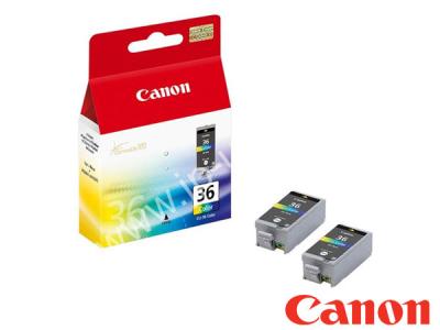 Genuine Canon CLI-36-TWIN / 1511B018 Colour Ink Twinpack to fit Canon Inkjet Printer
