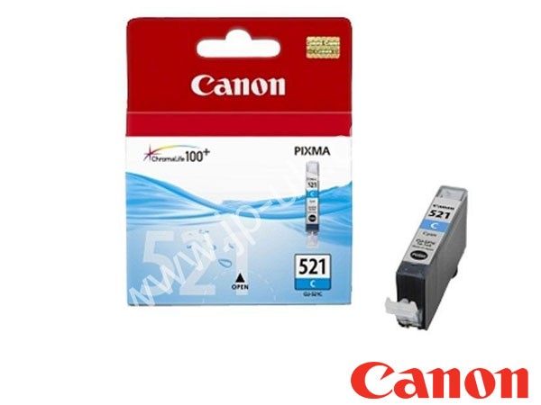 Genuine Canon CLI-521C / 2934B001AA Cyan Ink to fit Ink Cartridges Inkjet Printer 