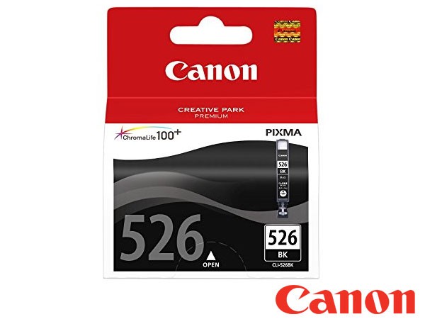 Genuine Canon CLI-526BK / 4540B001AA Hi-Cap Black Ink to fit iP4850 Inkjet Printer