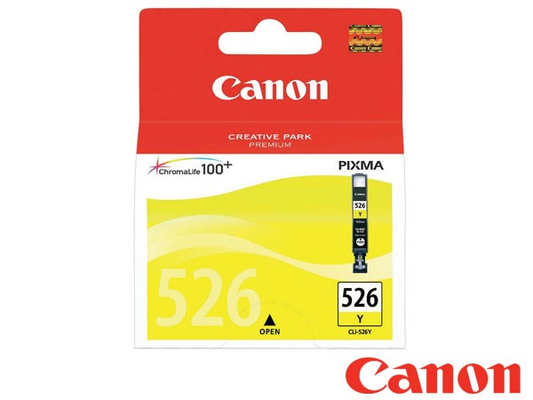 Genuine Canon CLI-526Y / 4543B001AA Yellow Ink to fit iX6540 Inkjet Printer 