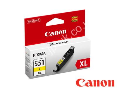 Genuine Canon CLI-551YXL / 6446B001 Hi-Cap Yellow Ink to fit Canon Inkjet Printer 