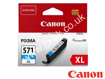 Genuine Canon CLI-571 CXL / 0332C001 Hi-Yield Cyan Ink to fit Canon Inkjet Printer