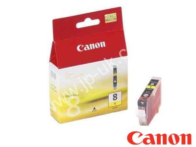 Genuine Canon CLI-8Y / 0623B001 Yellow Ink to fit Canon Inkjet Printer 