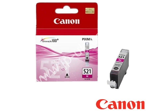 Genuine Canon CLI-521M / CLI521M / 2935B001AA Magenta Ink to fit Ink Cartridges Inkjet Printer 